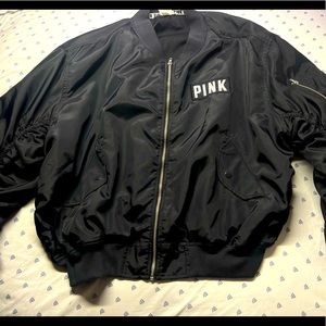 Black and sparkly Victorias Secret bomber jacket